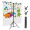 6.5×8.5FT T-Shape Backdrop Stand – Adjustable Photography Background Stand with Clamps & Carry Bag